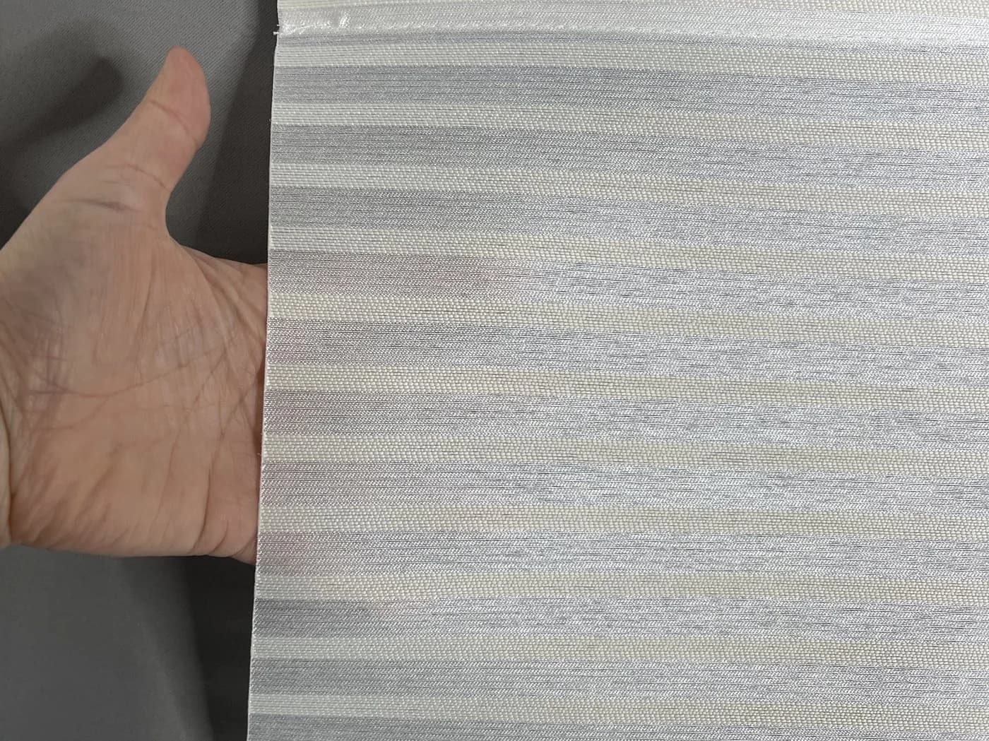 Raffrollo oder Magnetrollo aus Polyester in Wollweiß - Bild 5