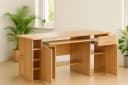 bv-vertrieb Schreibtisch Buche mit Druckerfach & Tastaturauszug Bild 3