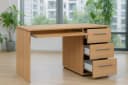 bv-vertrieb Schreibtisch PC Tisch Wildbuche Dekor mit Tastaturauszug Bild 1