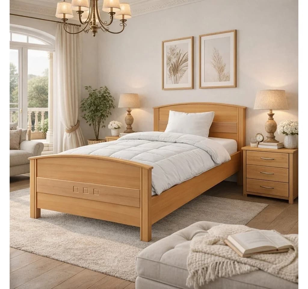 bv-vertrieb Seniorenbett Komfortbett 100x200 Buche dekor - Bild 2
