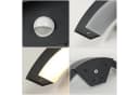 Riserva LED Außenwandleuchte U-Form Schwarz mit Bewegungssensor IP65 Bild 5