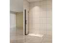 AICA Walk-in-Dusche Falttür 6mm NANO ESG Mattschwarz Bild 4