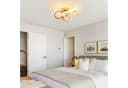 Riserva LED Deckenleuchte Kleeblatt Gold 22W 3000K Warmweiß Modern Bild 3