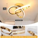 Riserva LED Deckenleuchte Kleeblatt Gold 22W 3000K Warmweiß Modern Bild 5