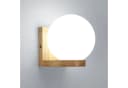 Riserva Wandleuchte Skandinavisch Holz Rund E27 Fassung Bild 2