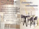 JYMTOM Barhocker Barstuhl mit Armlehne Gepolsterter Tresenhocker Bistrohocker (2 St) Outdoor Diamant Design Hocker Grau Bild 5
