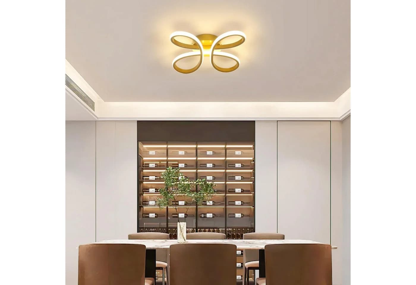 Riserva LED Deckenleuchte Blumenform Gold - Bild 3
