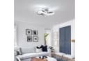 Riserva LED Deckenleuchte Chrom 30W 6500K Modernes 3-Ring Design Bild 3