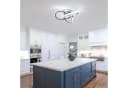 Riserva LED Deckenleuchte Chrom 30W 6500K Modernes 3-Ring Design Bild 4