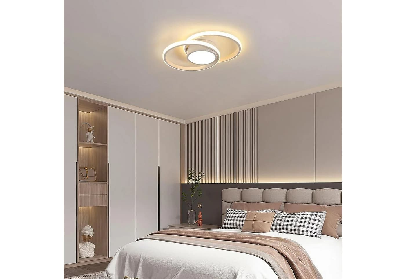 Riserva LED Deckenleuchte Rund Weiß Bogenförmig - Bild 5