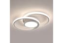 Riserva LED Deckenleuchte Weiß 42W 4500K Doppelring modern Bild 2