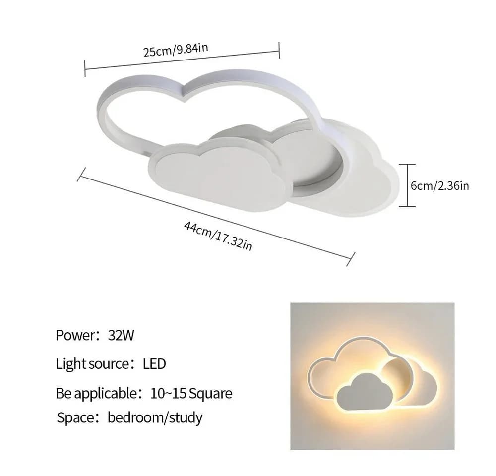 Riserva LED Deckenleuchte Wolken Design Warmlicht 36W - Bild 5