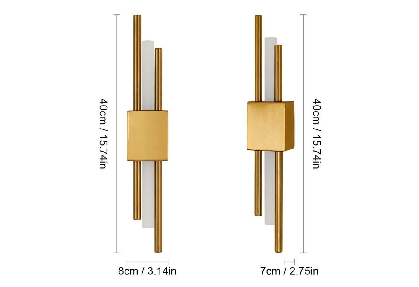 Riserva Wandleuchte Goldene LED Wandleuchte 40cm - Bild 5
