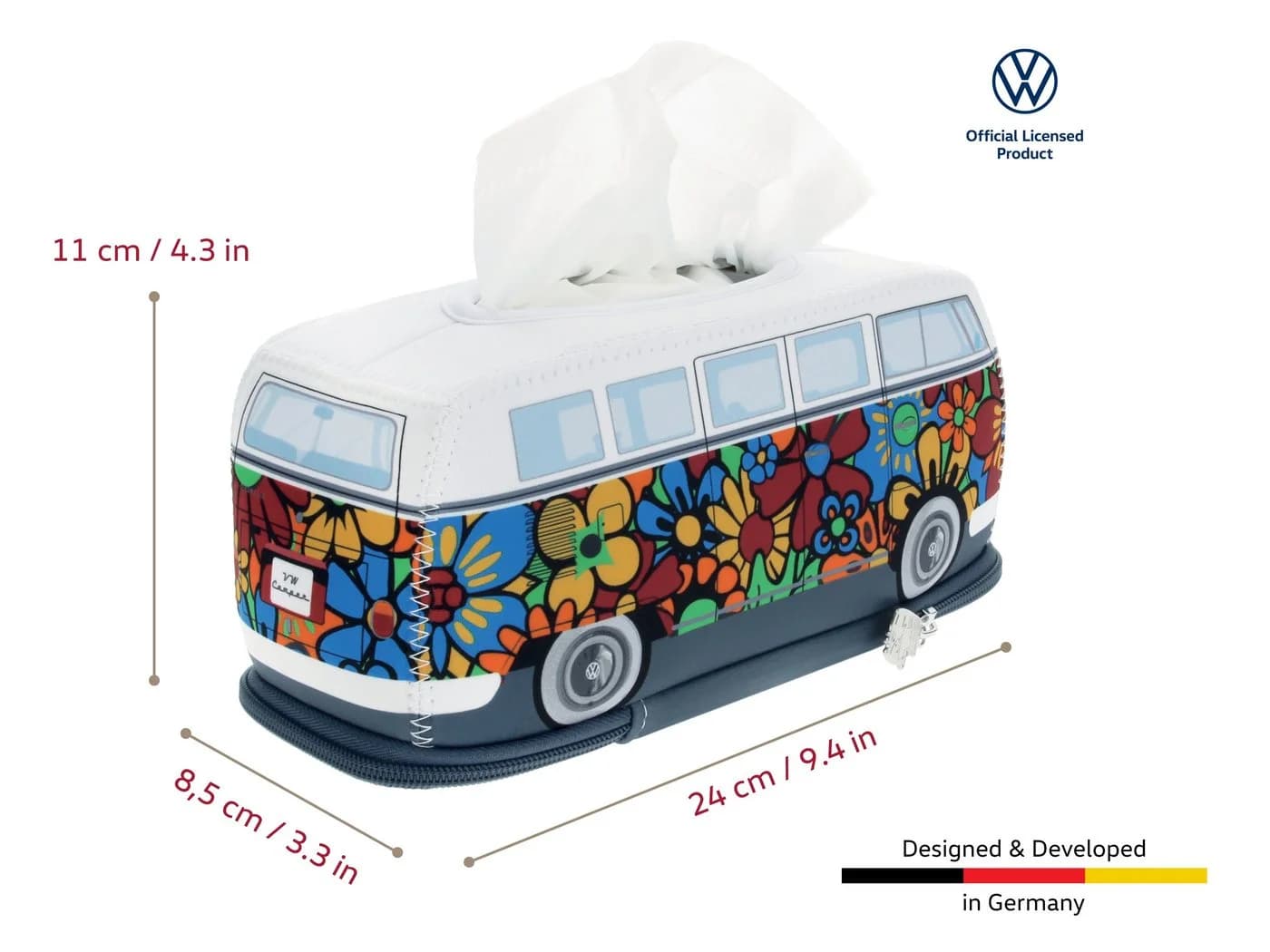VW Collection by BRISA Papiertuchbox Volkswagen Neopren Kosmetik-Serviettenspender - Bild 3