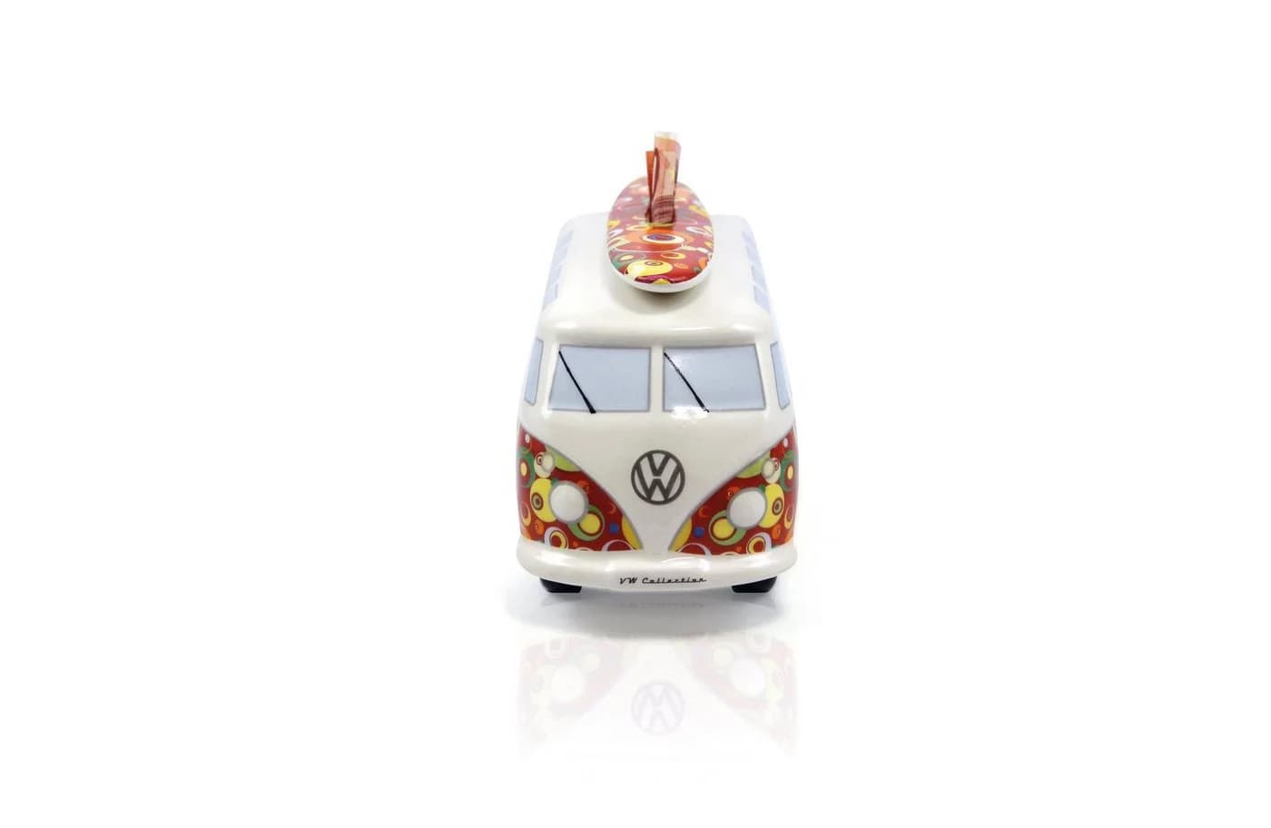 VW Collection by BRISA Spardose VW T1 Bulli Bus Design mit Surfbrett, Keramik