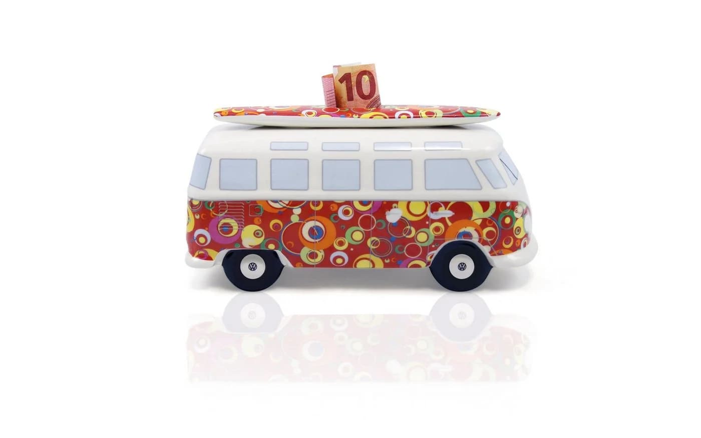 VW Collection by BRISA Spardose VW T1 Bulli Bus Design mit Surfbrett, Keramik - Bild 4
