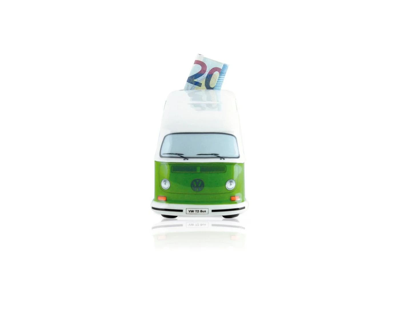 VW Collection by BRISA Spardose T2 Bulli Bus Grün/Weiß Keramik