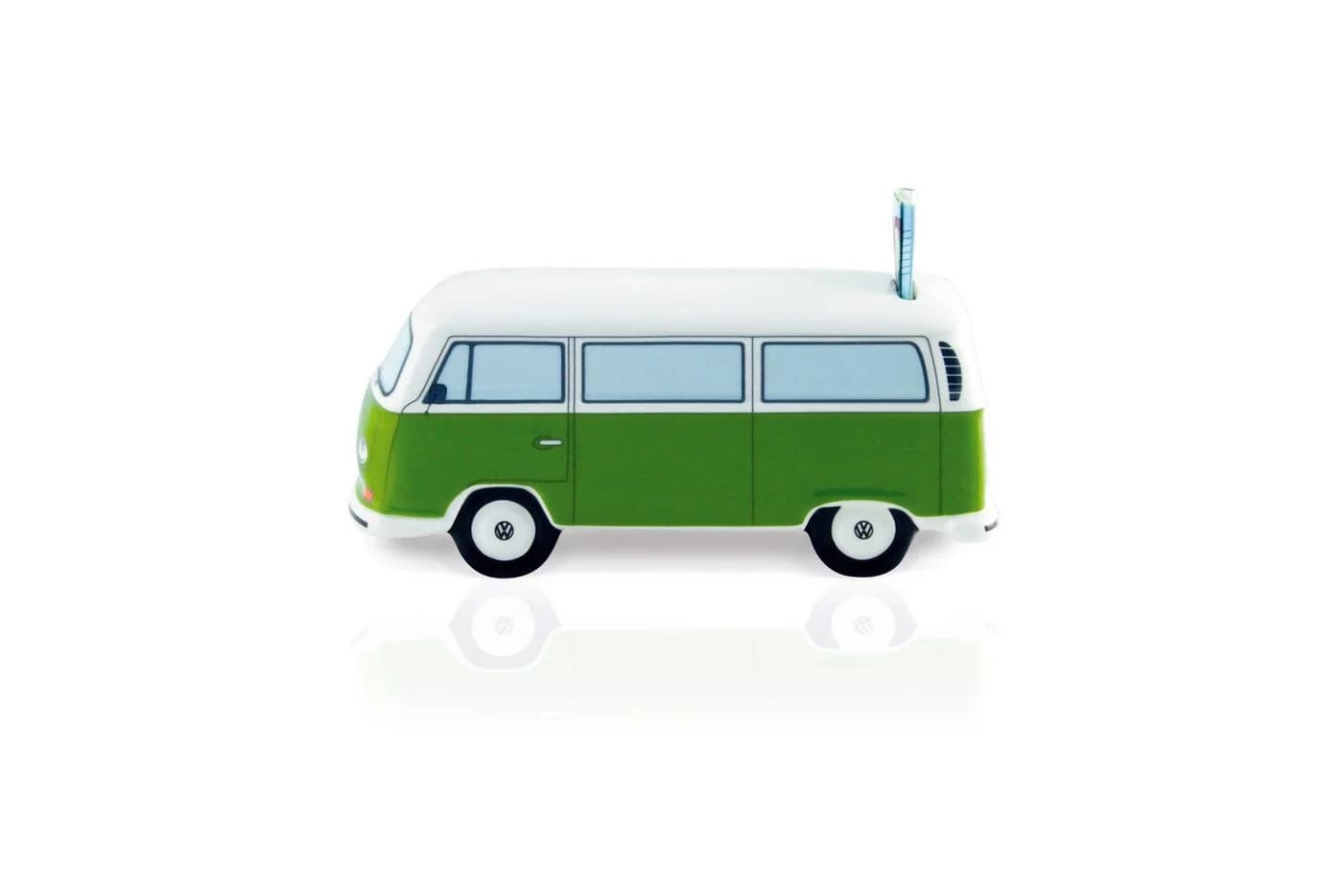 VW Collection by BRISA Spardose T2 Bulli Bus Grün/Weiß Keramik - Bild 5