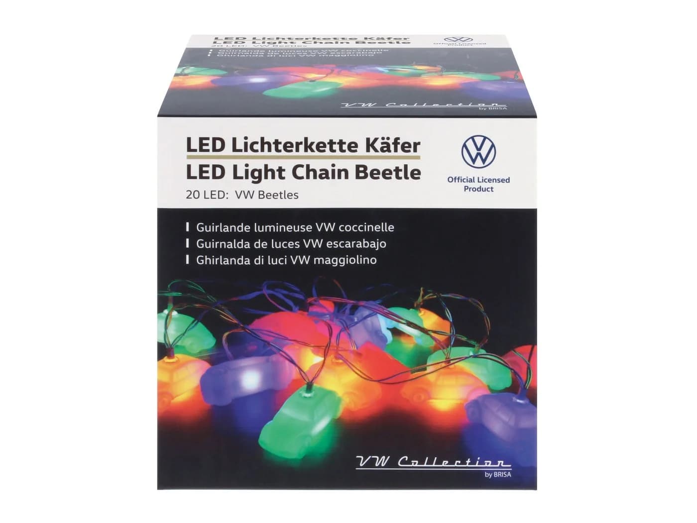 VW Collection by BRISA Lichterkette VW Käfer 3D Design 20 LEDs Bunt Weiß - Bild 5