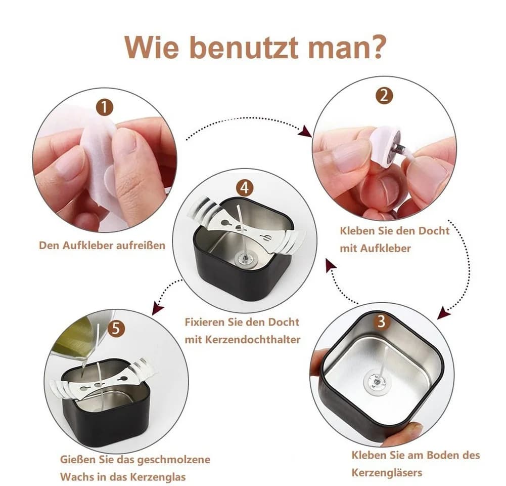OSTWOLKE Bienenwachskerze Kerzenherstellung Kit DIY - Bild 5