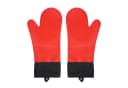 OSTWOLKE Topfhandschuhe Ofenhandschuhe Rot Silikon Non-Slip Bild 2
