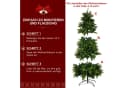 OSTWOLKE Künstlicher Weihnachtsbaum 180cm Grün PVC+PE 1000 Spitzen Bild 5
