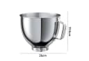 OSTWOLKE Küchenmaschinenschüssel Edelstahl 4,8L für KitchenAid Tilt-Head Bild 1