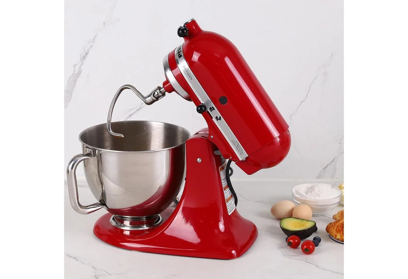 OSTWOLKE Küchenmaschinenschüssel Edelstahl 4,8L für KitchenAid Tilt-Head - Bild 5