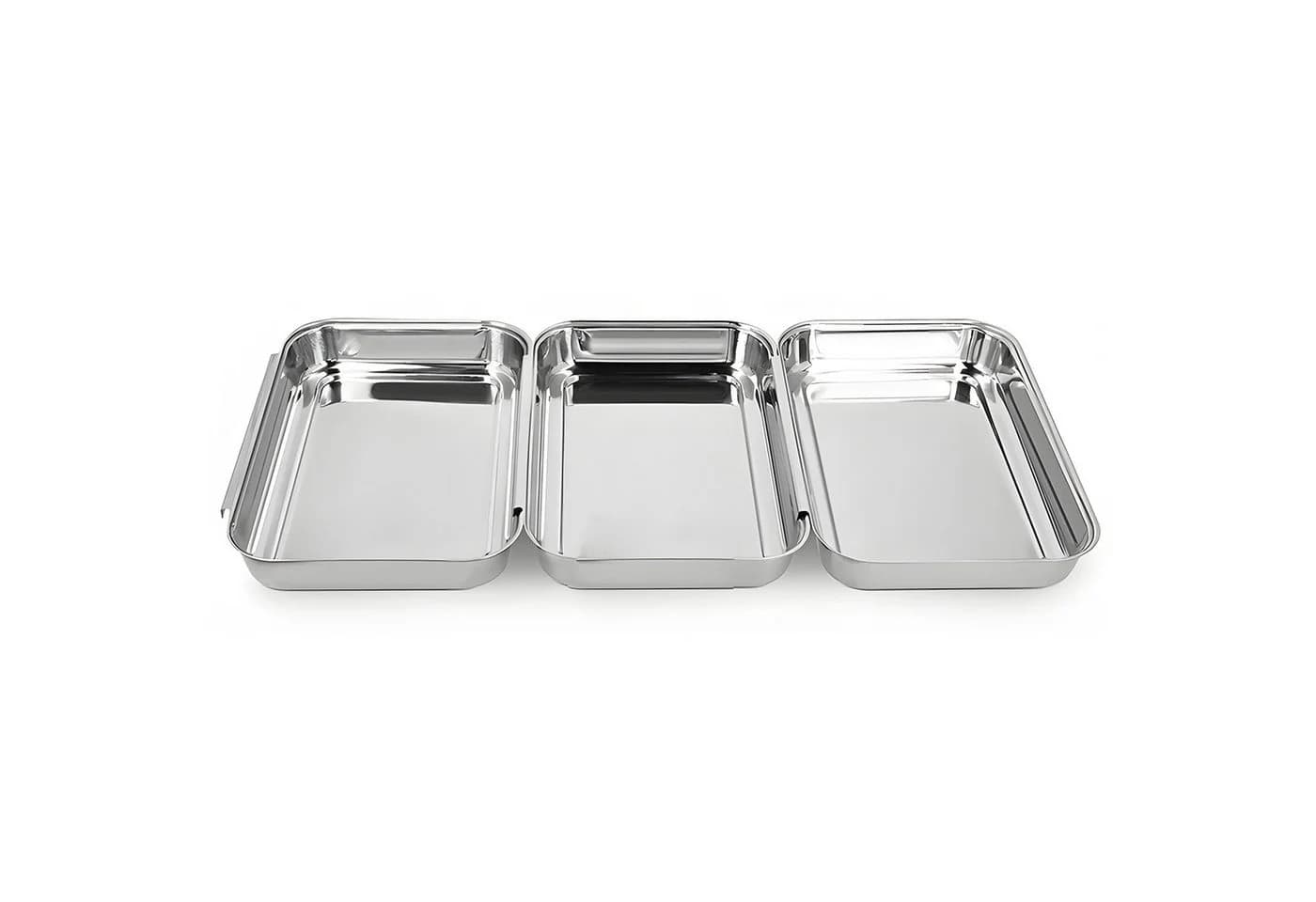 OSTWOLKE Panierschale 3-teilig Edelstahl Silber Stapelbar - Bild 2