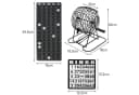 OSTWOLKE Bingo Spiel Metalltrommel Set 75 Kugeln Bild 1