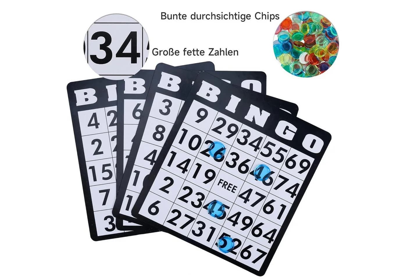OSTWOLKE Bingo Spiel Metalltrommel Set 75 Kugeln - Bild 5