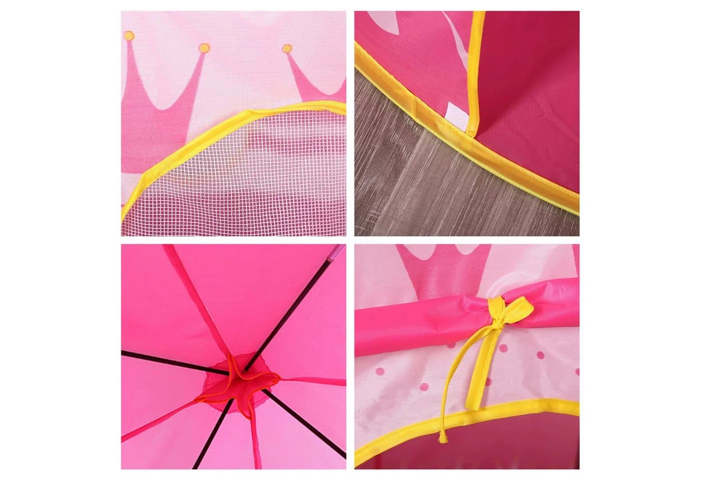 OSTWOLKE Spielzelt Kinderzelt Prinzessinnen-Schloss Rosa - Bild 3