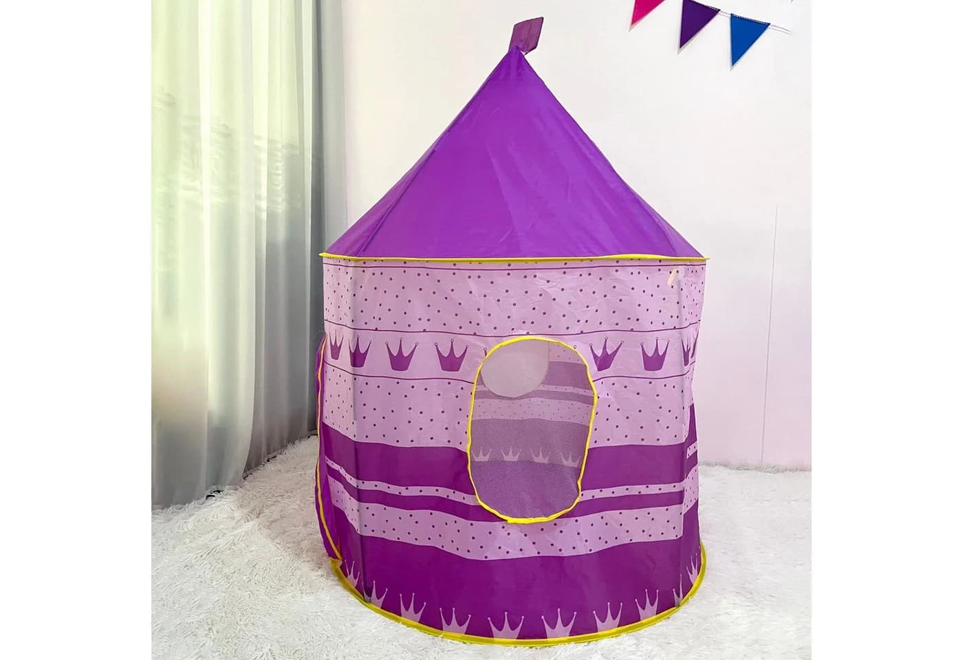 OSTWOLKE Spielzelt Prinzessinnen-Schloss-Design Lila - Bild 4