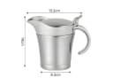 OSTWOLKE Thermo-Sauciere Edelstahl 450ml mit Klappdeckel Bild 1