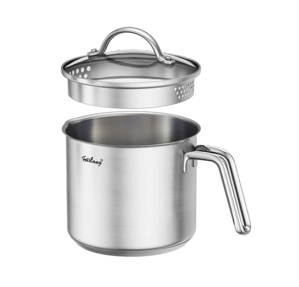OSTWOLKE Milchtopf 1,5L mit Deckel Edelstahl 18/10 Induktion - Bild 2