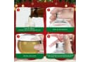 OSTWOLKE 30x Weihnachtsbaumkugeln Befüllen DIY Transparent Kunststoff Bild 4