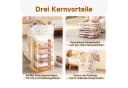 OSTWOLKE Aufbewahrungstasche 4pcs Vakuumbeutel für Kleidung Extra groß Platzsparend Bild 5