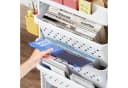OSTWOLKE Bücherregal mit Rollen 5 Ebenen Kunststoff Bild 4