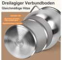 OSTWOLKE Suppentopf Edelstahl mit Glasdeckel für alle Herdarten Bild 4