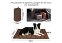 OSTWOLKE Wasserdichte Faltbare Hundematte Braun 110x68 cm Bild 3