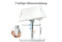 OSTWOLKE Klappbarer Laptoptisch höhenverstellbar weiß Bild 4