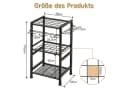OSTWOLKE Gartengerätehalter Organizer Schwarz Metall Bild 3