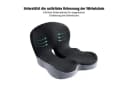 OSTWOLKE Orthopädisches Sitzkissen mit Rückenlehne Memory-Schaum Grau Bild 4