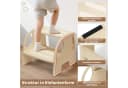 OSTWOLKE Tritthocker 2-stufig Holz für Kinder Montessori Bild 3