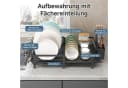 OSTWOLKE Ausziehbarer Geschirrständer Schwarz 360° Drehbar Bild 5