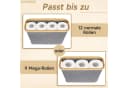 OSTWOLKE Toilettenpapier Aufbewahrung Korb mit Deckel, Wasserdicht & Faltbar Bild 3