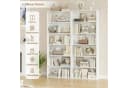 Homfa Bücherregal 180cm Standregal Büro Raumteiler 6 Fächer Weiß Bild 3