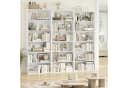Homfa Bücherregal 180cm Standregal Büro Raumteiler 6 Fächer Weiß Bild 4
