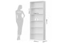 Homfa Bücherregal 180cm Standregal Büro Raumteiler 6 Fächer Weiß Bild 5