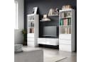 Homfa Hochschrank Bücherregal Bücherschrank 3 Schubladen Weiß Bild 4